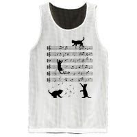 Piano Music Cat Lover Funny Pianist Piano Lover Kitty Kitten Mesh Reversible Basketball Jersey Tank