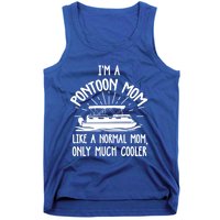 Pontoon Mom Cool Gift Funny Boating Pontoon Lover Mother Gift Tank Top