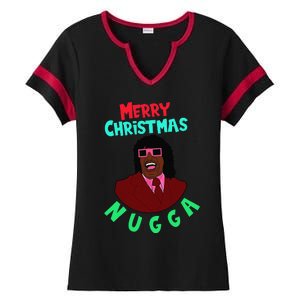 Pin.K Merry Christmas Nugga After Next Christmas Ladies Halftime Notch Neck Tee