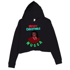 Pin.K Merry Christmas Nugga After Next Christmas Crop Fleece Hoodie