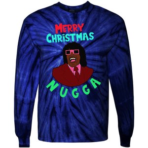 Pin.K Merry Christmas Nugga After Next Christmas Tie-Dye Long Sleeve Shirt