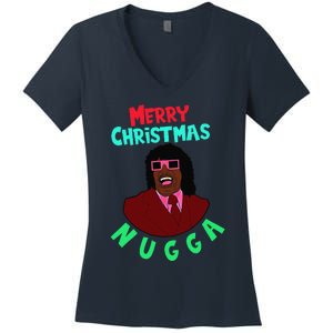 Pin.K Merry Christmas Nugga After Next Christmas Women's V-Neck T-Shirt