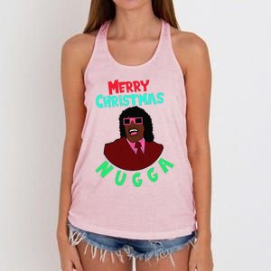 Pin.K Merry Christmas Nugga After Next Christmas Women's Knotted Racerback Tank