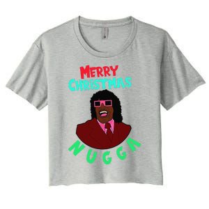 Pin.K Merry Christmas Nugga After Next Christmas Women's Crop Top Tee