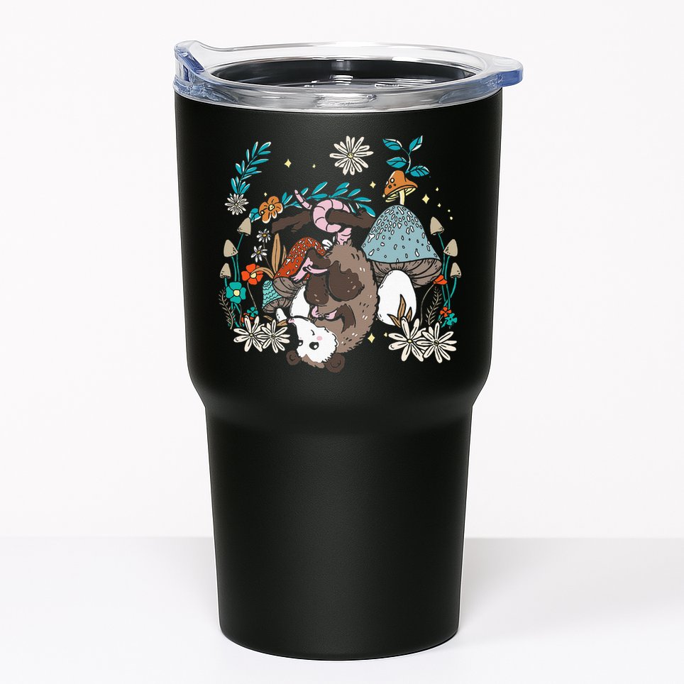 Possum Mushroom Cottagecore Aesthetic Opossum Whisperer Tumbler
