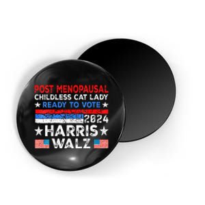 Post Menopausal Childless Cat Lady Ready To Vote Kamala Magnet