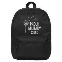 Proud Military Child Dandelion Purple Up 16 in Basic Backpack