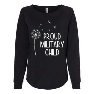 Proud Military Child Dandelion Purple Up Womens California Wash Sweatshirt