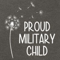 Proud Military Child Dandelion Purple Up Cotton Canvas Backpack