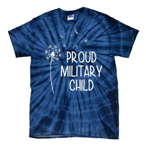 Proud Military Child Dandelion Purple Up Tie-Dye T-Shirt