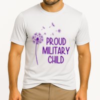 Proud Military Child Dandelion Purple Up Cooling Performance Crew T-Shirt