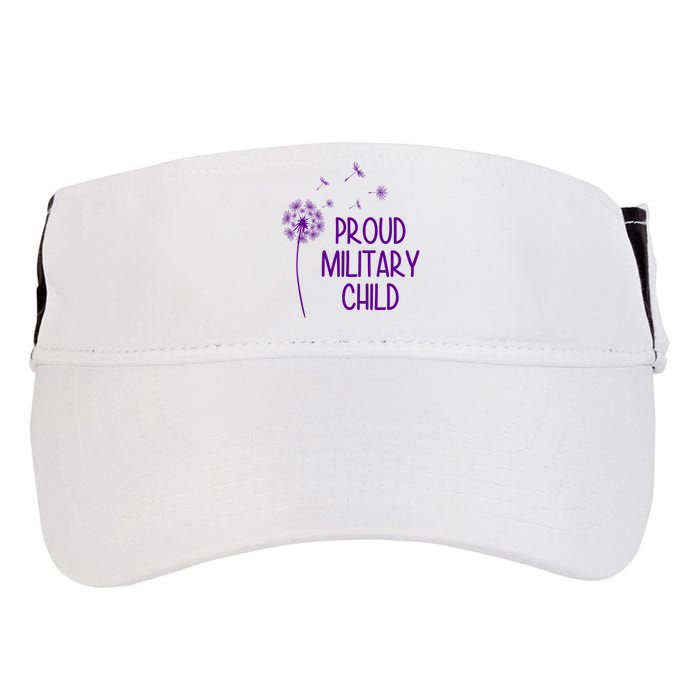 Proud Military Child Dandelion Purple Up Adult Drive Performance Visor