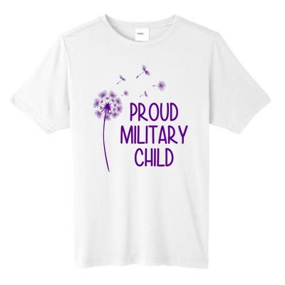 Proud Military Child Dandelion Purple Up Tall Fusion ChromaSoft Performance T-Shirt