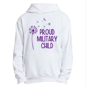 Proud Military Child Dandelion Purple Up Urban Pullover Hoodie