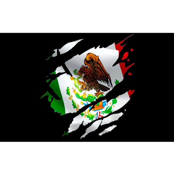 Proud Mexican Chicano Latino Torn Ripped Mexico Flag Bumper Sticker