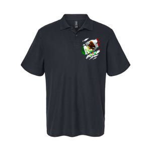 Proud Mexican Chicano Latino Torn Ripped Mexico Flag Softstyle Adult Sport Polo