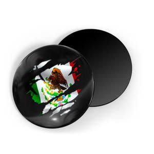 Proud Mexican Chicano Latino Torn Ripped Mexico Flag Magnet