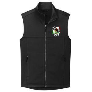 Proud Mexican Chicano Latino Torn Ripped Mexico Flag Collective Smooth Fleece Vest