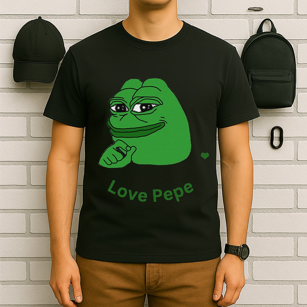 Pepe Meme Coin Crypto Coin Love Pepe T-Shirt