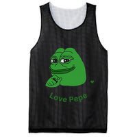 Pepe Meme Coin Crypto Coin Love Pepe Mesh Reversible Basketball Jersey Tank