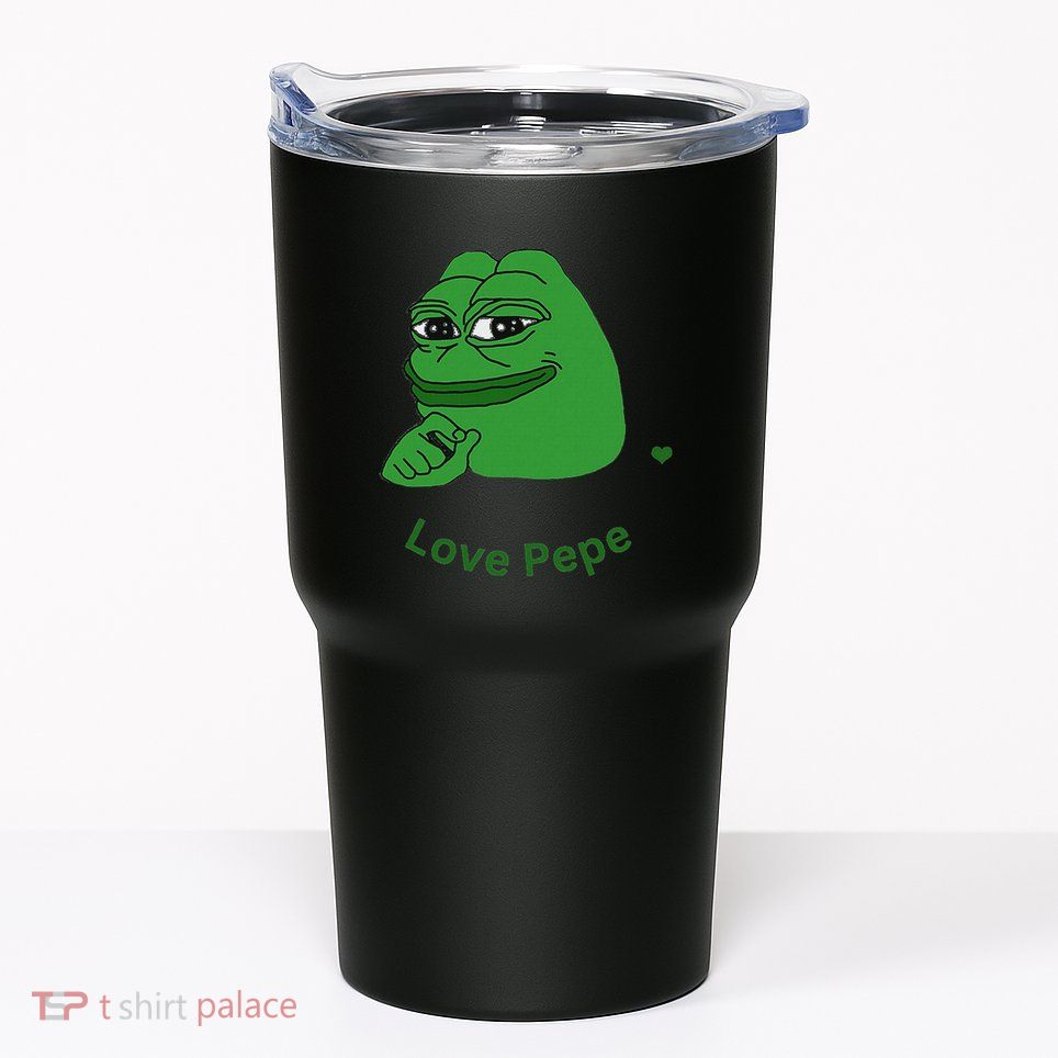 Pepe Meme Coin Crypto Coin Love Pepe Tumbler