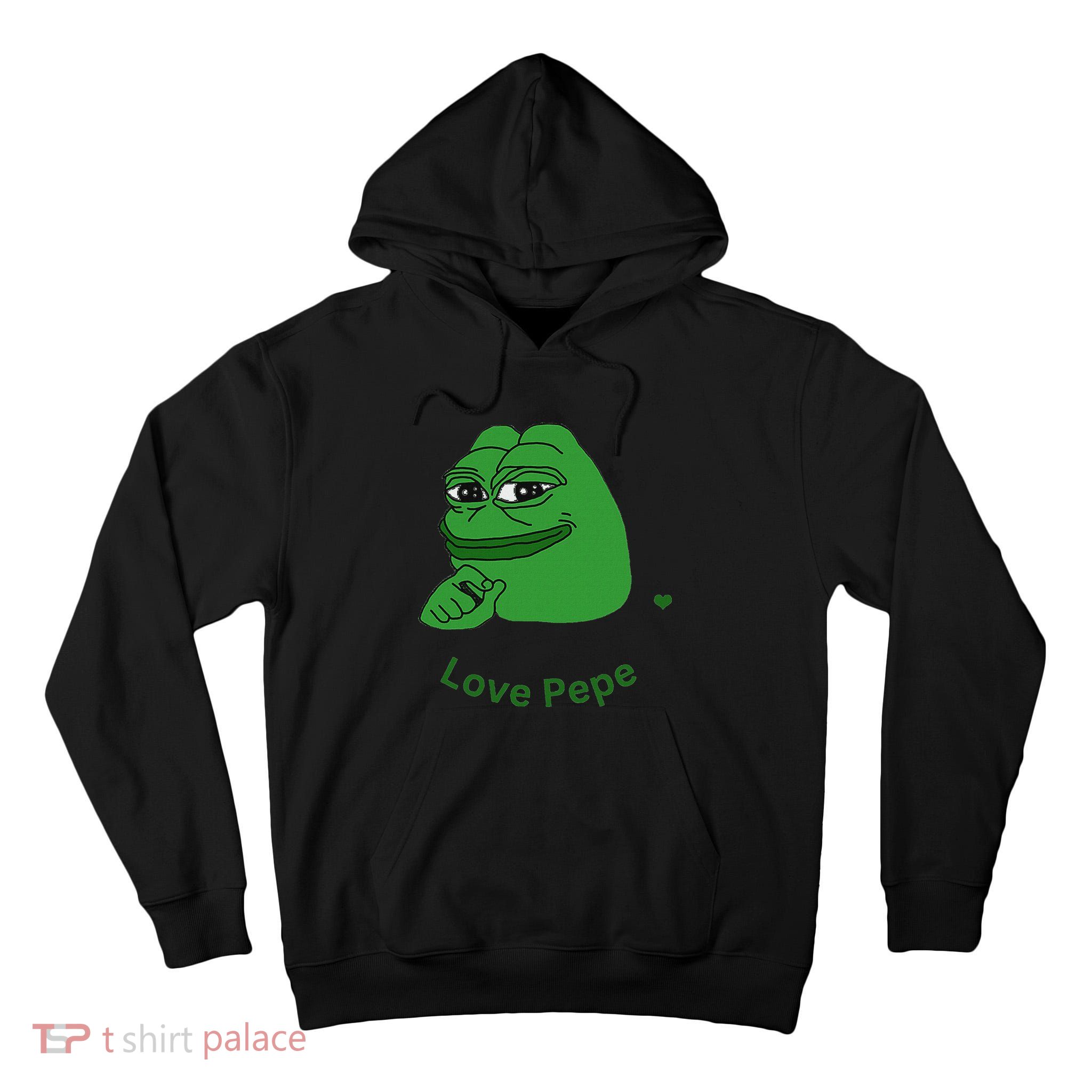 Pepe Meme Coin Crypto Coin Love Pepe Tall Hoodie