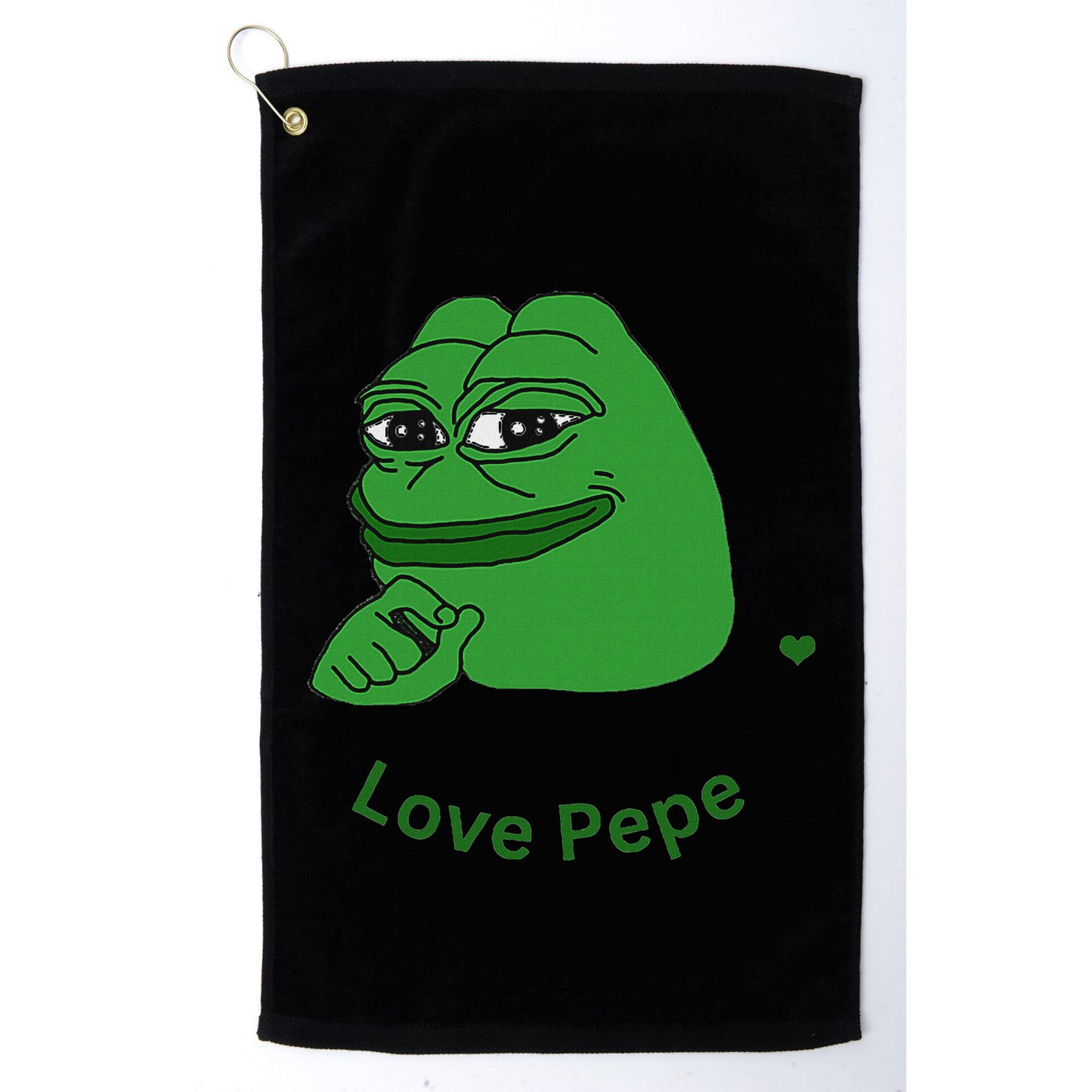 Pepe Meme Coin Crypto Coin Love Pepe Golf Towel