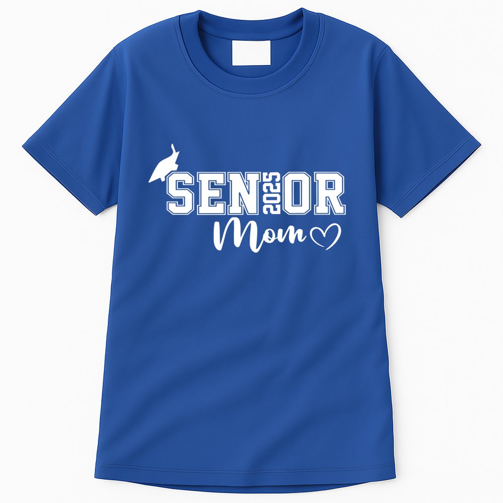 Proud Mom Cute Heart Graduate Senior 2025 Graduation Gift Tall T-Shirt