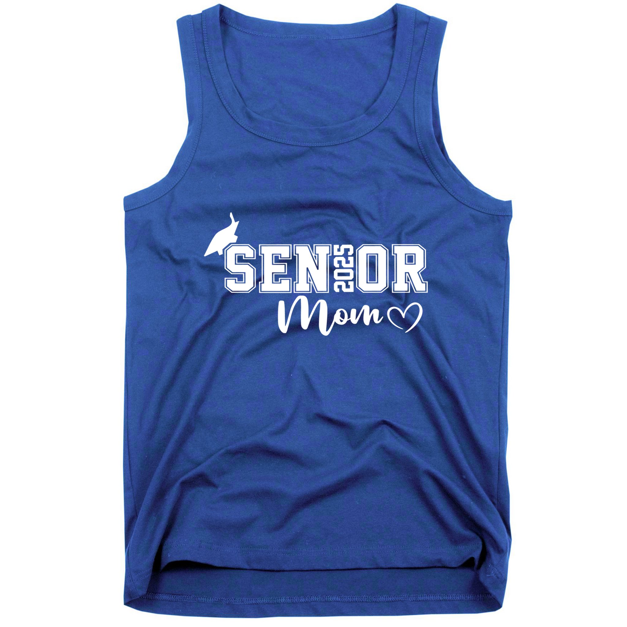 Proud Mom Cute Heart Graduate Senior 2025 Graduation Gift Tank Top