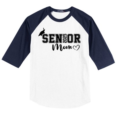 Proud Mom Cute Heart Graduate Senior 2025 Graduation Gift Baseball Sleeve Shirt