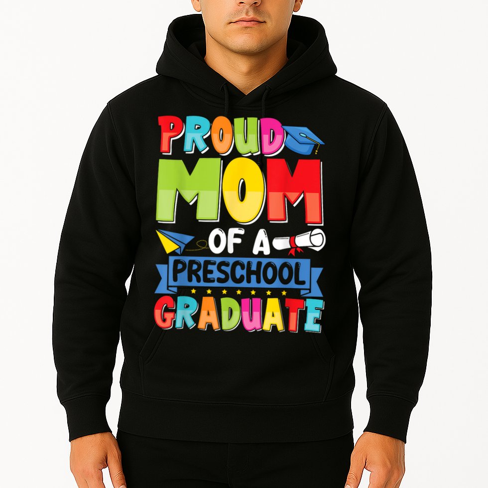 Proud Mom Class Of 2025 Preschool Pre-K Graduate Graduation Hoodie