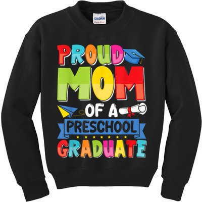 Proud Mom Class Of 2025 Preschool Pre-K Graduate Graduation Kids Sweatshirt