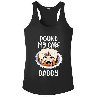 Pound My Cake Daddy Ladies PosiCharge Competitor Racerback Tank