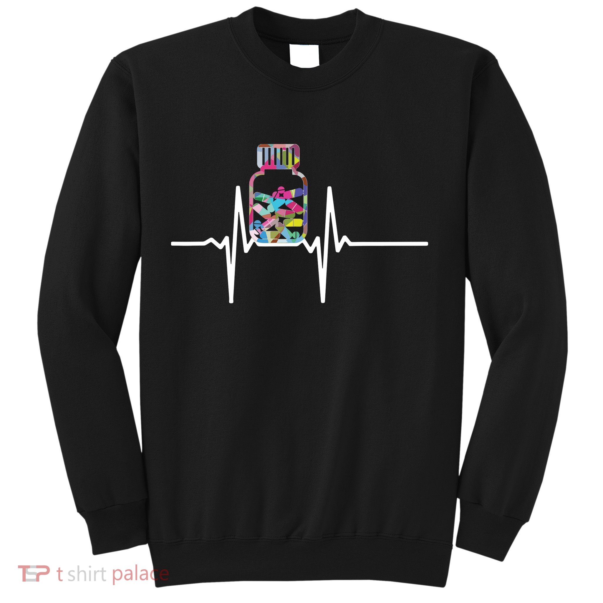 Pharmacist Medical Chemist Pharmacy Heartbeats Meds Sweatshirt