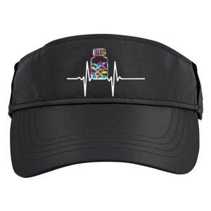 Pharmacist Medical Chemist Pharmacy Heartbeats Meds Adult Drive Performance Visor