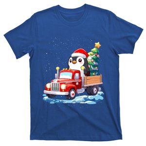 Penguin Merry Christmas Tree Truck Uglx Xmas Gift T-Shirt