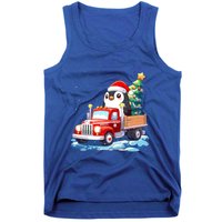 Penguin Merry Christmas Tree Truck Uglx Xmas Gift Tank Top