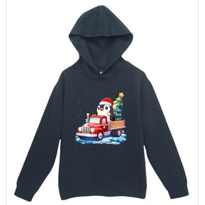 Penguin Merry Christmas Tree Truck Uglx Xmas Gift Urban Pullover Hoodie