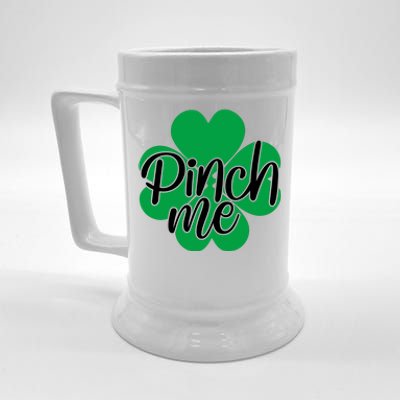 Pinch Me Clover St Patricks Day Beer Stein