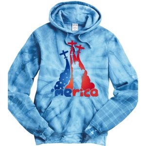 Patriotic Merica Classic Airplane Airshow Statue Of Liberty Tie Dye Hoodie