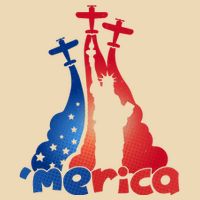 Patriotic Merica Classic Airplane Airshow Statue Of Liberty Drawstring Bag