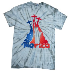 Patriotic Merica Classic Airplane Airshow Statue Of Liberty Tie-Dye T-Shirt