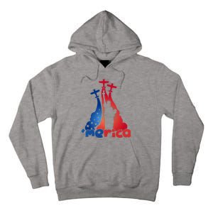 Patriotic Merica Classic Airplane Airshow Statue Of Liberty Tall Hoodie