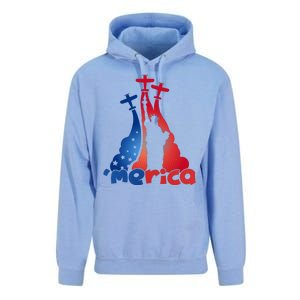 Patriotic Merica Classic Airplane Airshow Statue Of Liberty Unisex Surf Hoodie