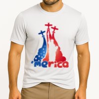 Patriotic Merica Classic Airplane Airshow Statue Of Liberty Cooling Performance Crew T-Shirt