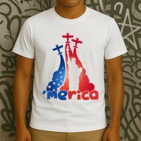 Patriotic Merica Classic Airplane Airshow Statue Of Liberty T-Shirt