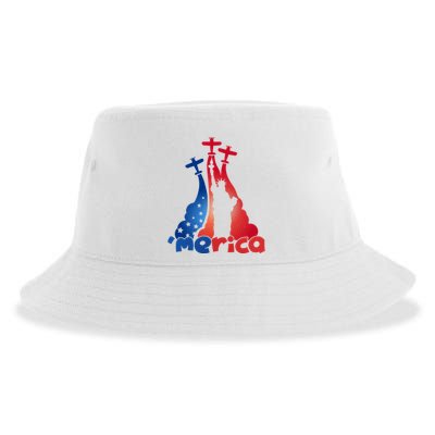Patriotic Merica Classic Airplane Airshow Statue Of Liberty Sustainable Bucket Hat