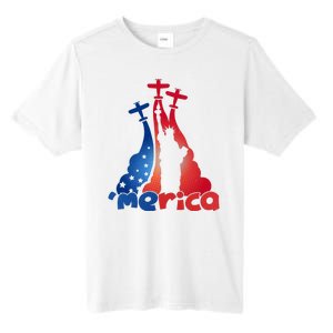 Patriotic Merica Classic Airplane Airshow Statue Of Liberty Tall Fusion ChromaSoft Performance T-Shirt