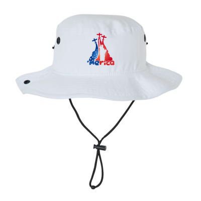 Patriotic Merica Classic Airplane Airshow Statue Of Liberty Bucket Hat