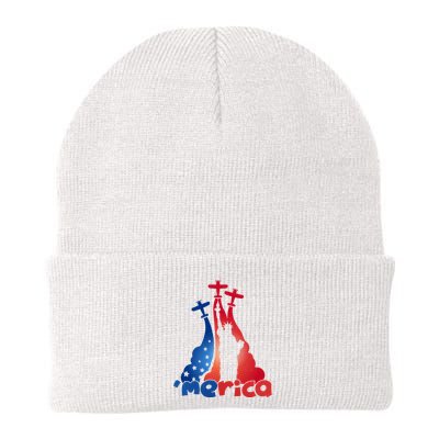 Patriotic Merica Classic Airplane Airshow Statue Of Liberty Beanie